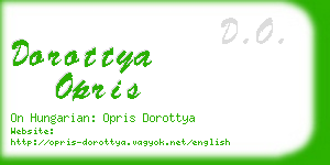 dorottya opris business card